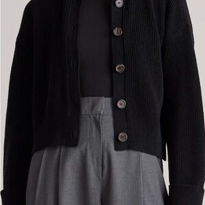 Quince Button-Up Front Women's Organic Cotton Fisherman Sweater